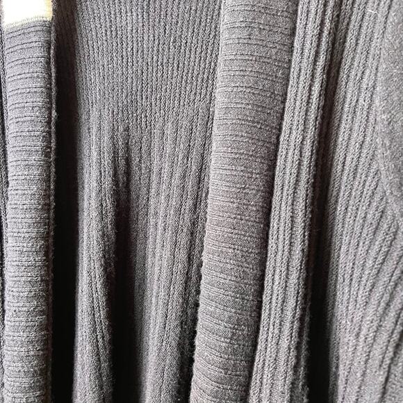 Nic + Zoe Sweater Womens Size XXL Black Onyx Cozy Up Twirl Open Front Cardigan - Picture 7 of 16
